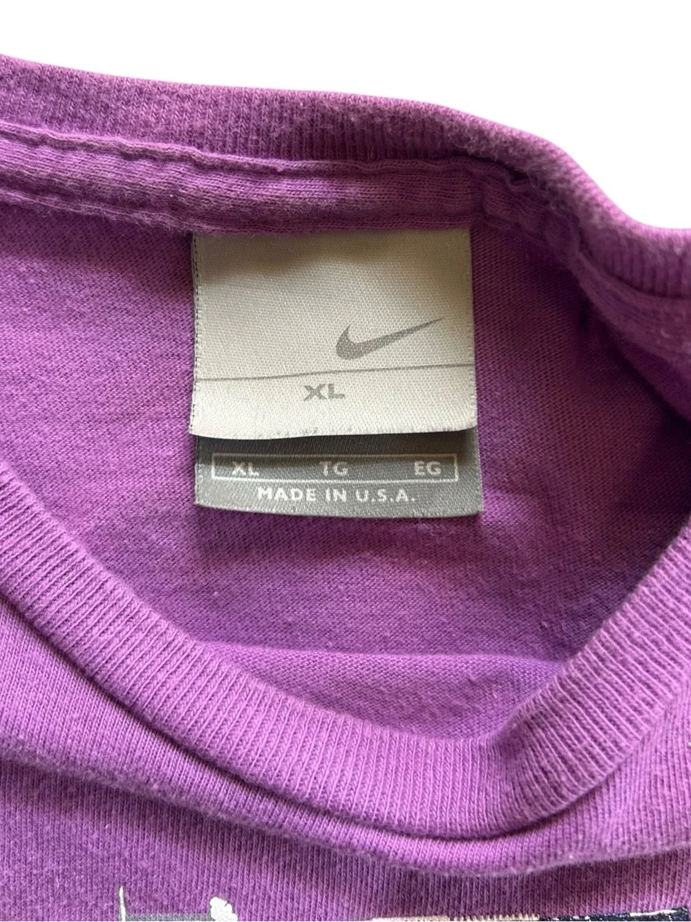 Y2K Nike Vintage Boxy 100% Cotton Size XL Sparkly Retro Grunge Skater Activewear
